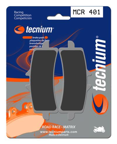 Plaquettes de freins Tecnium Racing m&eacute;tal fritt&eacute; carbone - MCR401