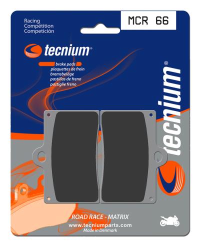 Plaquettes de freins Tecnium Racing m&eacute;tal fritt&eacute; carbone - MCR66