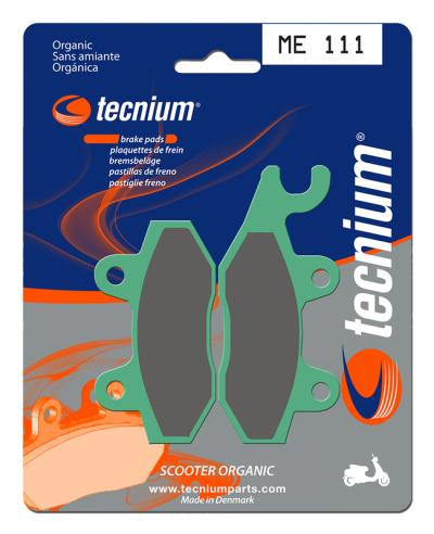 Plaquettes de freins Tecnium Scooter organique - ME111
