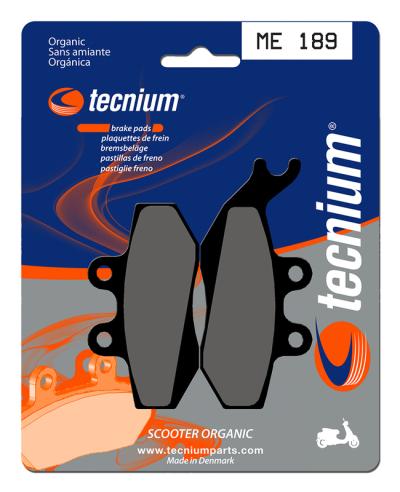 Plaquettes de freins Tecnium Scooter organique - ME189