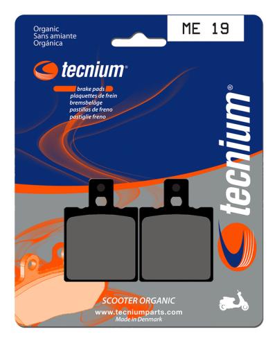 Plaquettes de freins Tecnium Scooter organique - ME19