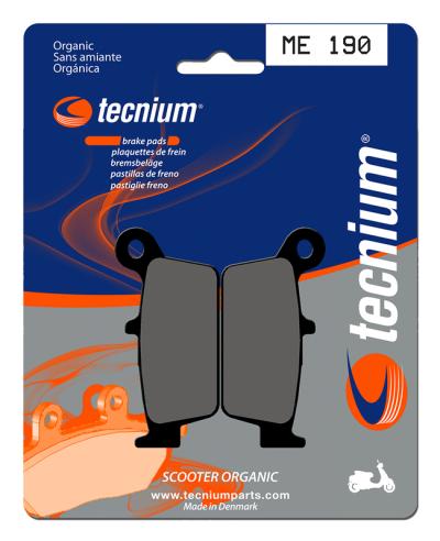 Plaquettes de freins Tecnium Scooter organique - ME190