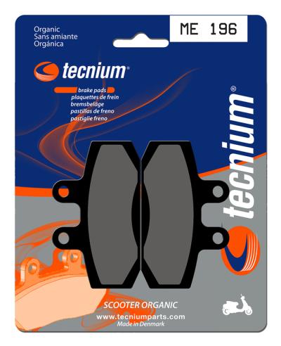Plaquettes de freins Tecnium Scooter organique - ME196