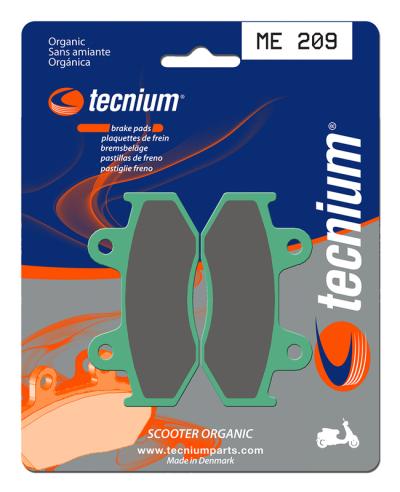 Plaquettes de freins Tecnium Scooter organique - ME209