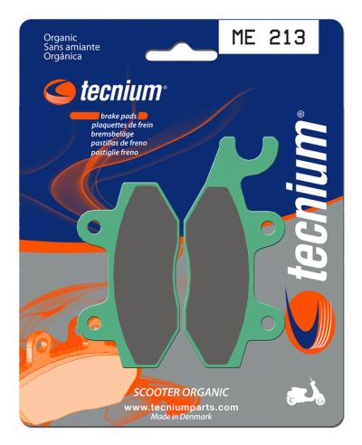 Plaquettes de freins Tecnium Scooter organique - ME213