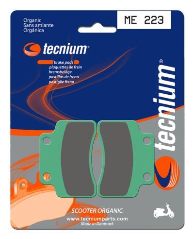 Plaquettes de freins Tecnium Scooter organique - ME223
