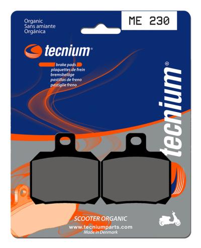 Plaquettes de freins Tecnium Scooter organique - ME230