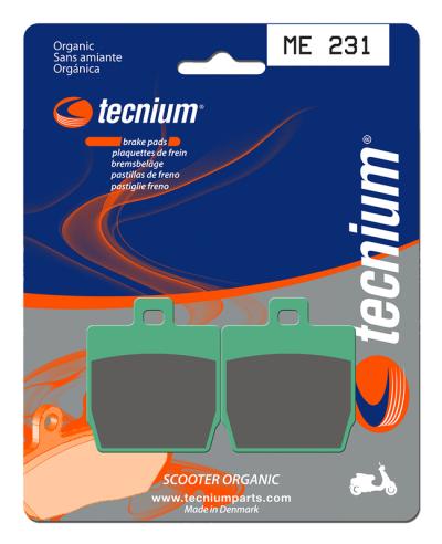 Plaquettes de freins Tecnium Scooter organique - ME231
