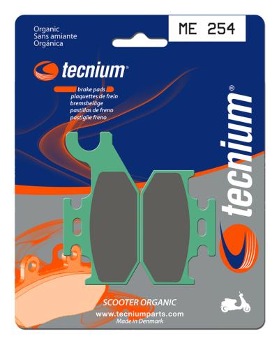 Plaquettes de freins Tecnium Scooter organique - ME254
