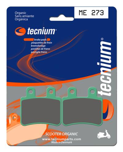 Plaquettes de freins Tecnium Scooter organique - ME273