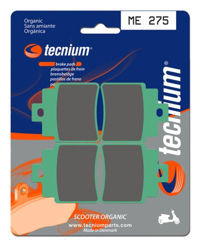 Plaquettes de freins Tecnium Scooter organique - ME275