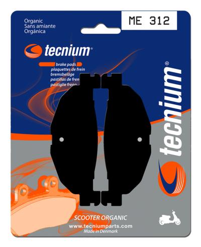 Plaquettes de freins Tecnium Scooter organique - ME312