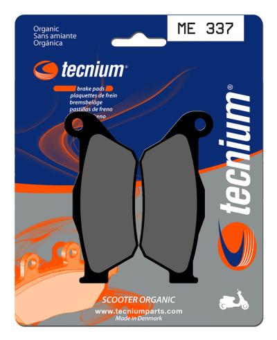 Plaquettes de freins Tecnium Scooter organique - ME337