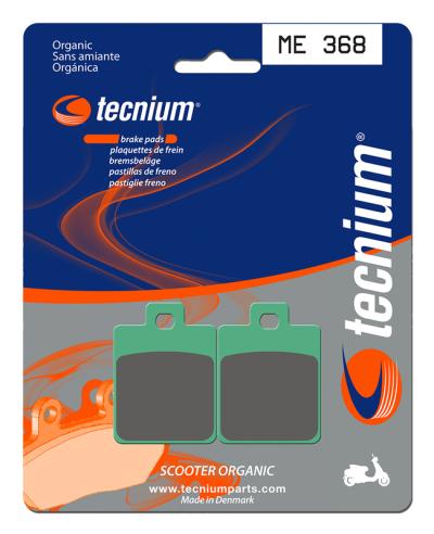 Plaquettes de freins Tecnium Scooter organique - ME368