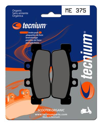 Plaquettes de freins Tecnium Scooter organique - ME375