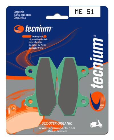 Plaquettes de freins Tecnium Scooter organique - ME51