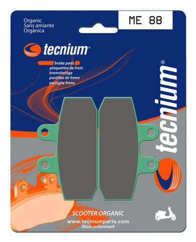 Plaquettes de freins Tecnium Scooter organique - ME88