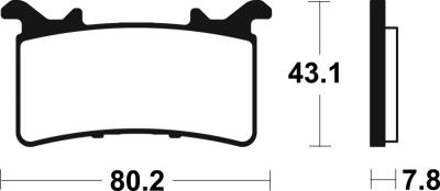 Plaquettes de freins Tecnium Trail Performance m&eacute;tal fritt&eacute; - MFP485