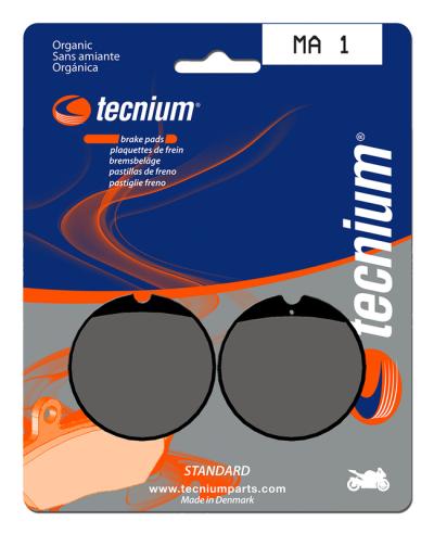 Plaquettes de freins Tecnium route organique - MA1