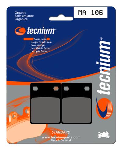 Plaquettes de freins Tecnium route organique - MA106