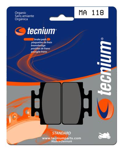 Plaquettes de freins Tecnium route organique - MA118