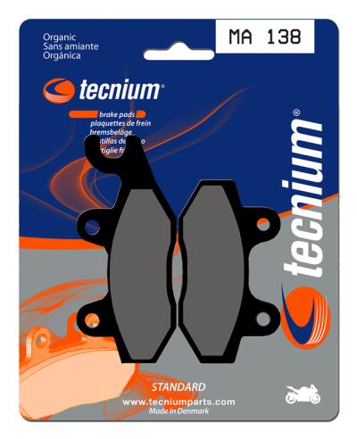 Plaquettes de freins Tecnium route organique - MA138