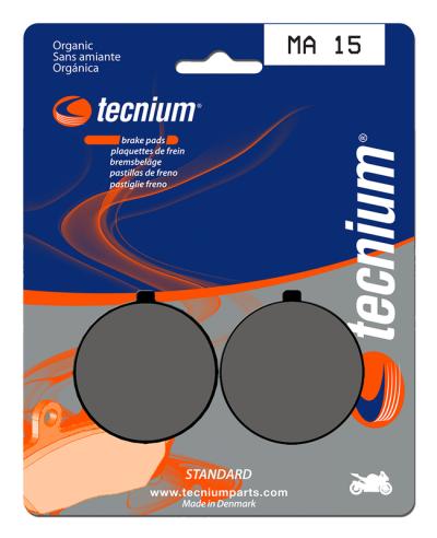 Plaquettes de freins Tecnium route organique - MA15