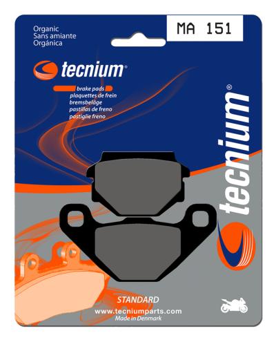 Plaquettes de freins Tecnium route organique - MA151