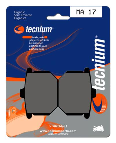 Plaquettes de freins Tecnium route organique - MA17