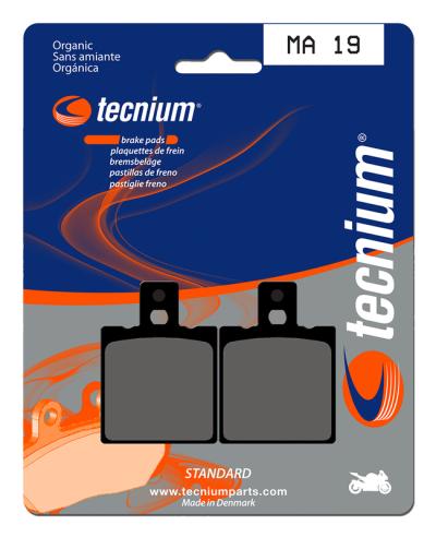 Plaquettes de freins Tecnium route organique - MA19