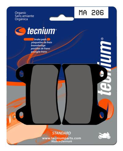 Plaquettes de freins Tecnium route organique - MA206
