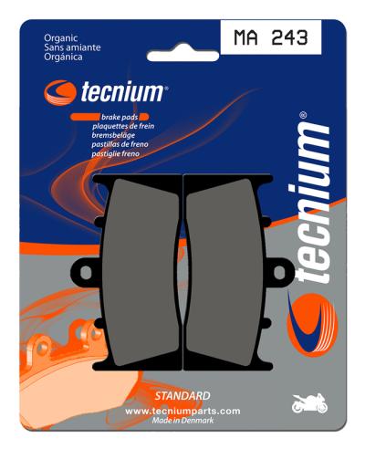 Plaquettes de freins Tecnium route organique - MA243