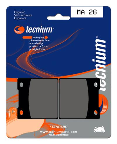 Plaquettes de freins Tecnium route organique - MA26