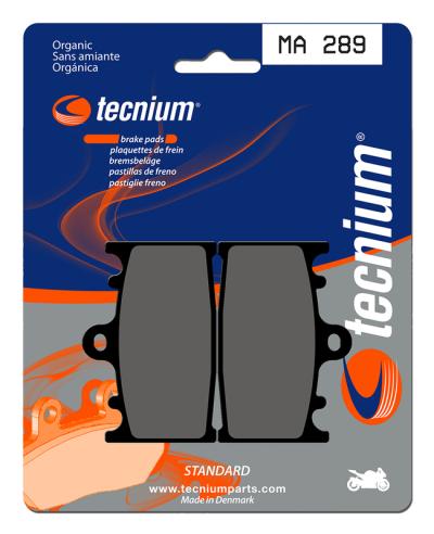 Plaquettes de freins Tecnium route organique - MA289