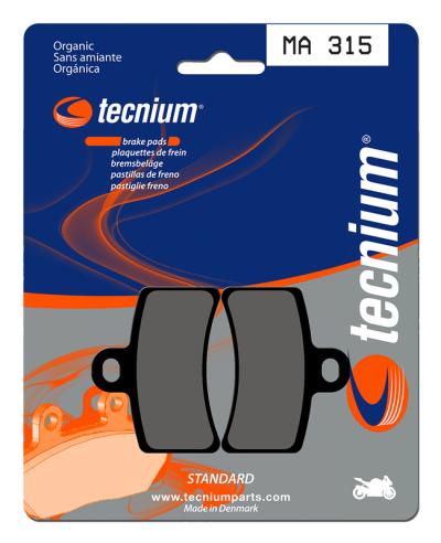 Plaquettes de freins Tecnium route organique - MA315