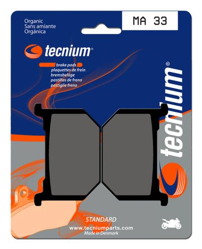 Plaquettes de freins Tecnium route organique - MA33