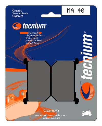 Plaquettes de freins Tecnium route organique - MA40