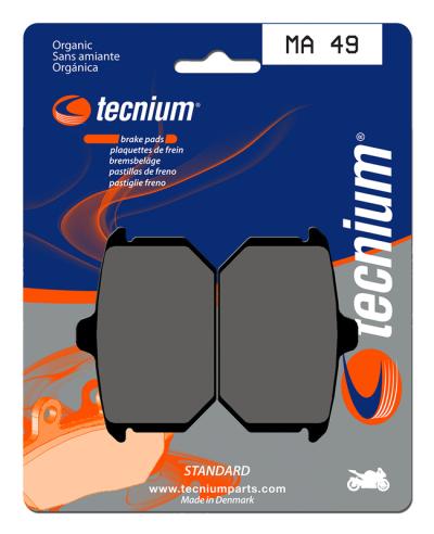 Plaquettes de freins Tecnium route organique - MA49