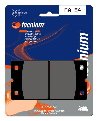 Plaquettes de freins Tecnium route organique - MA54