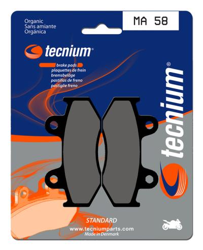 Plaquettes de freins Tecnium route organique - MA58