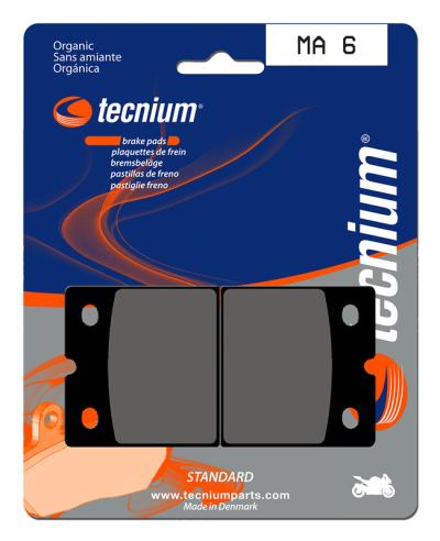 Plaquettes de freins Tecnium route organique - MA6