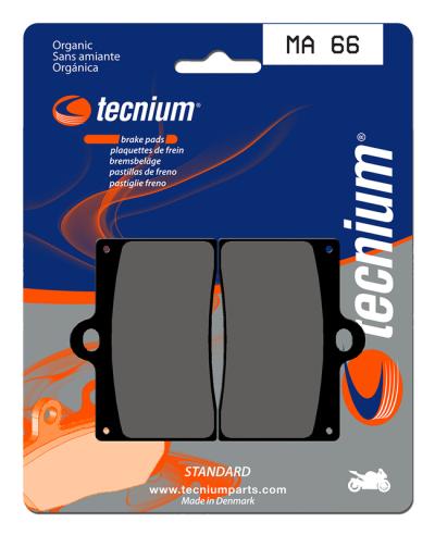 Plaquettes de freins Tecnium route organique - MA66