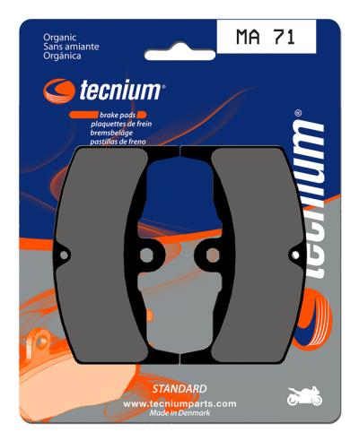Plaquettes de freins Tecnium route organique - MA71
