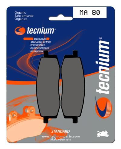 Plaquettes de freins Tecnium route organique - MA80