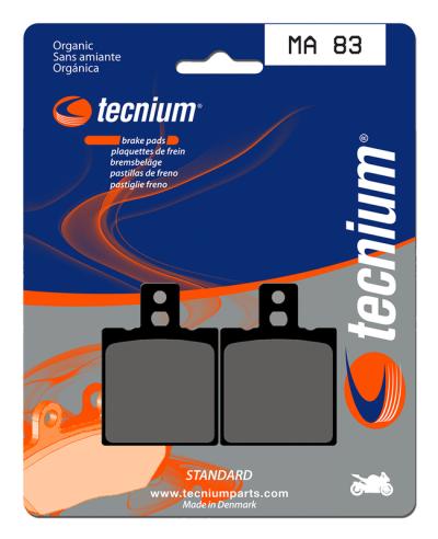 Plaquettes de freins Tecnium route organique - MA83
