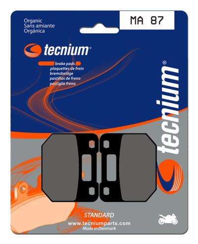 Plaquettes de freins Tecnium route organique - MA87