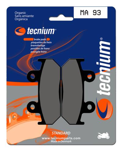 Plaquettes de freins Tecnium route organique - MA93
