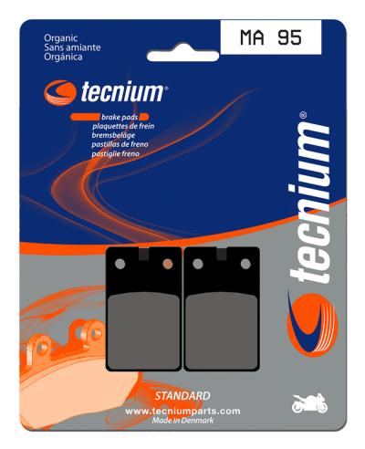 Plaquettes de freins Tecnium route organique - MA95