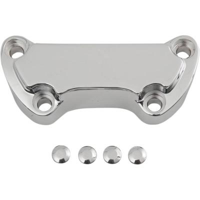 Platine de pontet Drag Specialties Scalloped pour pontet de guidon Harley davidson