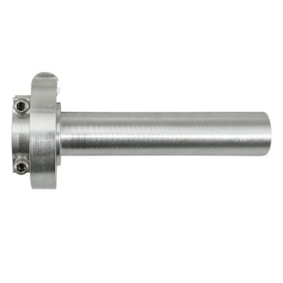 Poign&eacute;e de gaz Replay 50 A BOITE TIRAGE RAPIDE ALU CNC ARGENT LIVREE VIS TENDEUR M10x125